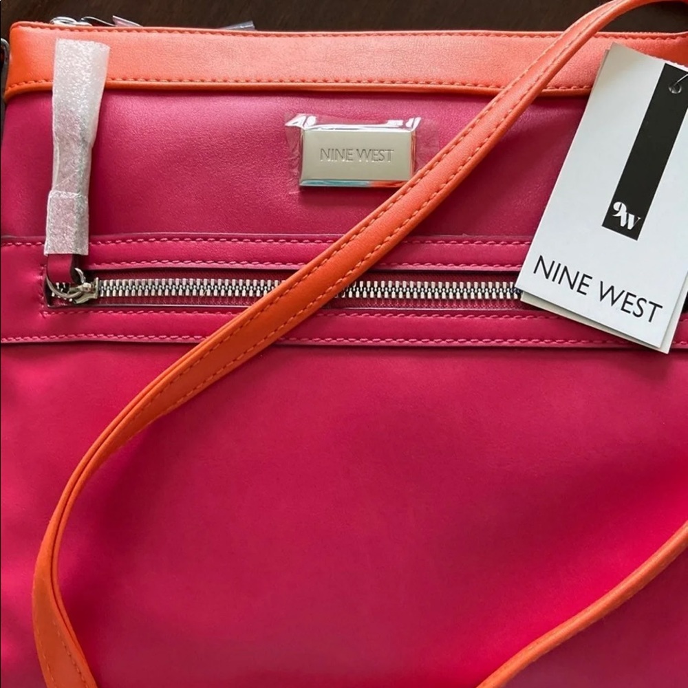 Pink and Orange Nine West Crossbody purse